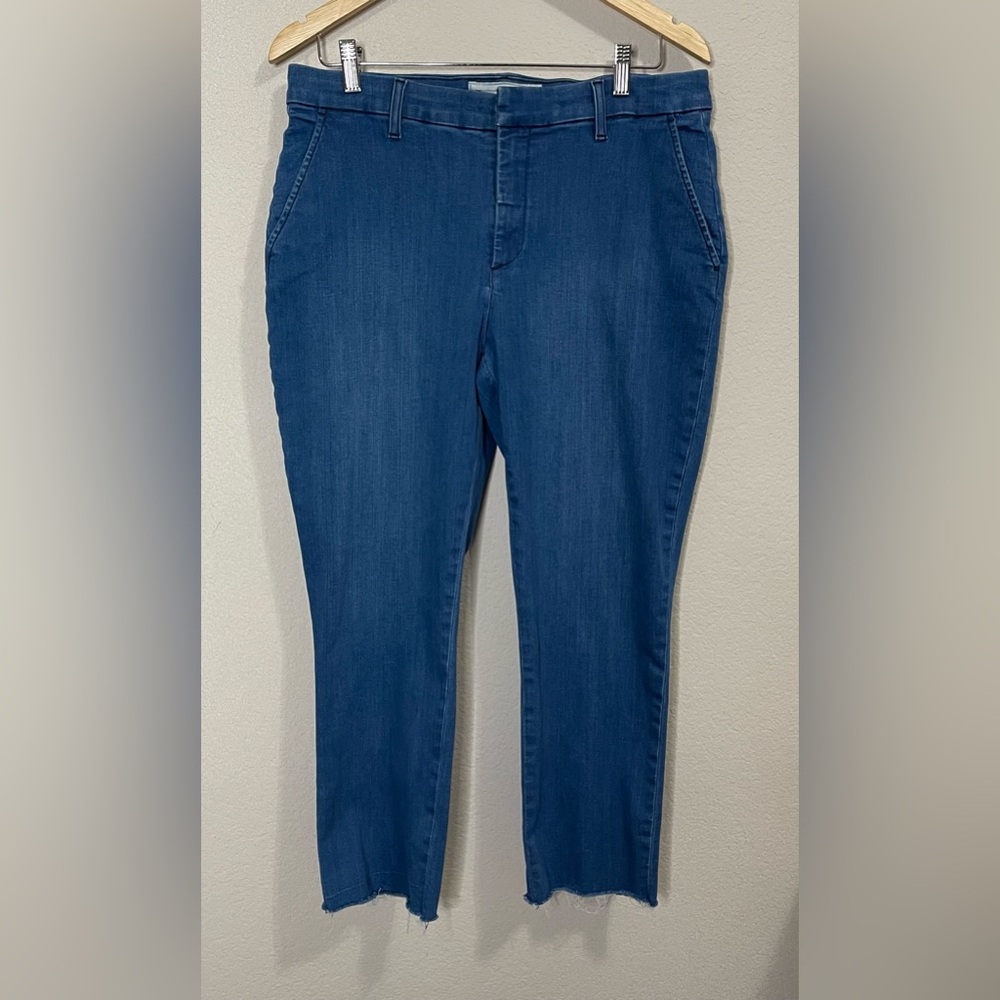 Frank & Eileen Cropped Ankle Jeans in Blue Denim - Picture 4 of 11